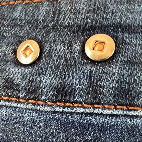 Cabi #5493 Rinse Skinny Dark Wash Stretch Mid-rise Denim Jeans Size 8 - Picture 6 of 14